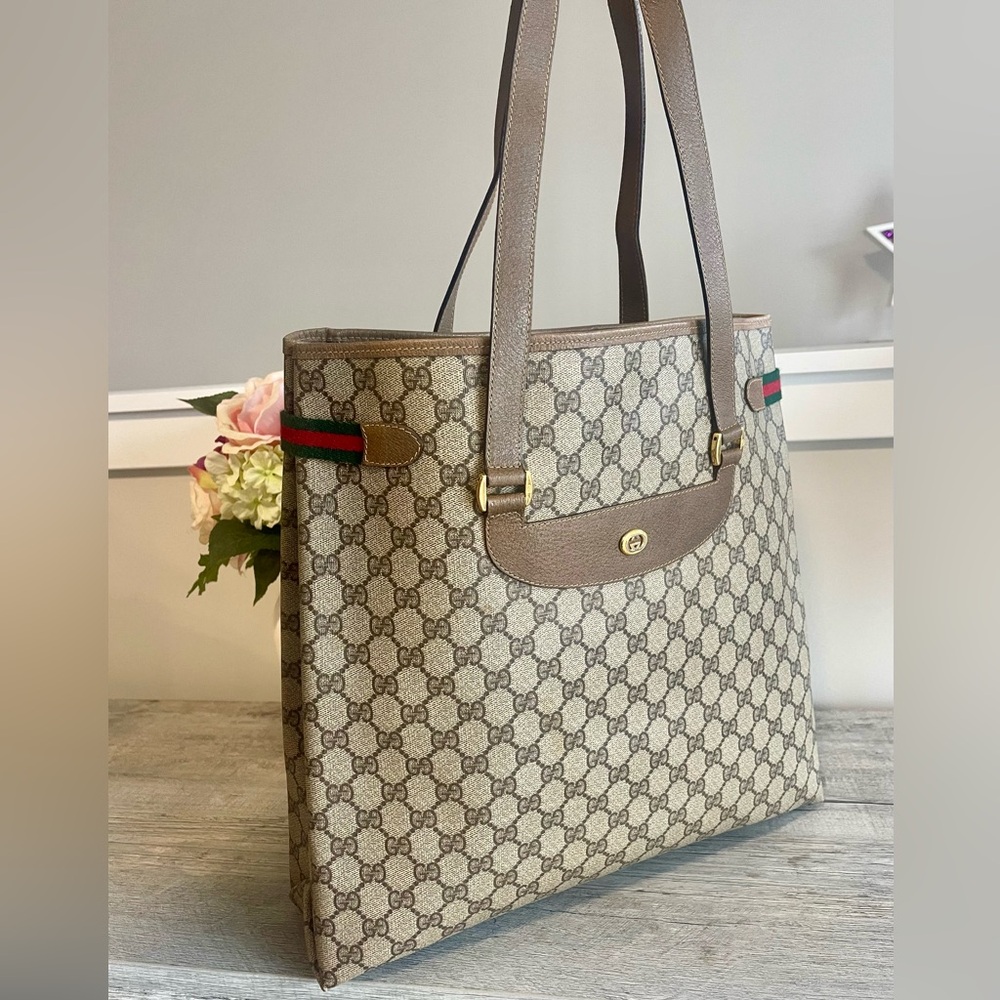 SOLD❌Authentic GUCCI Monogram Large tote - Picture 13 of 16